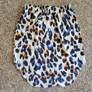 Shein 1X Plus Leopard Print High Low Skirt